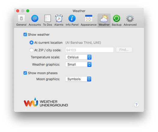weather underground app for mac